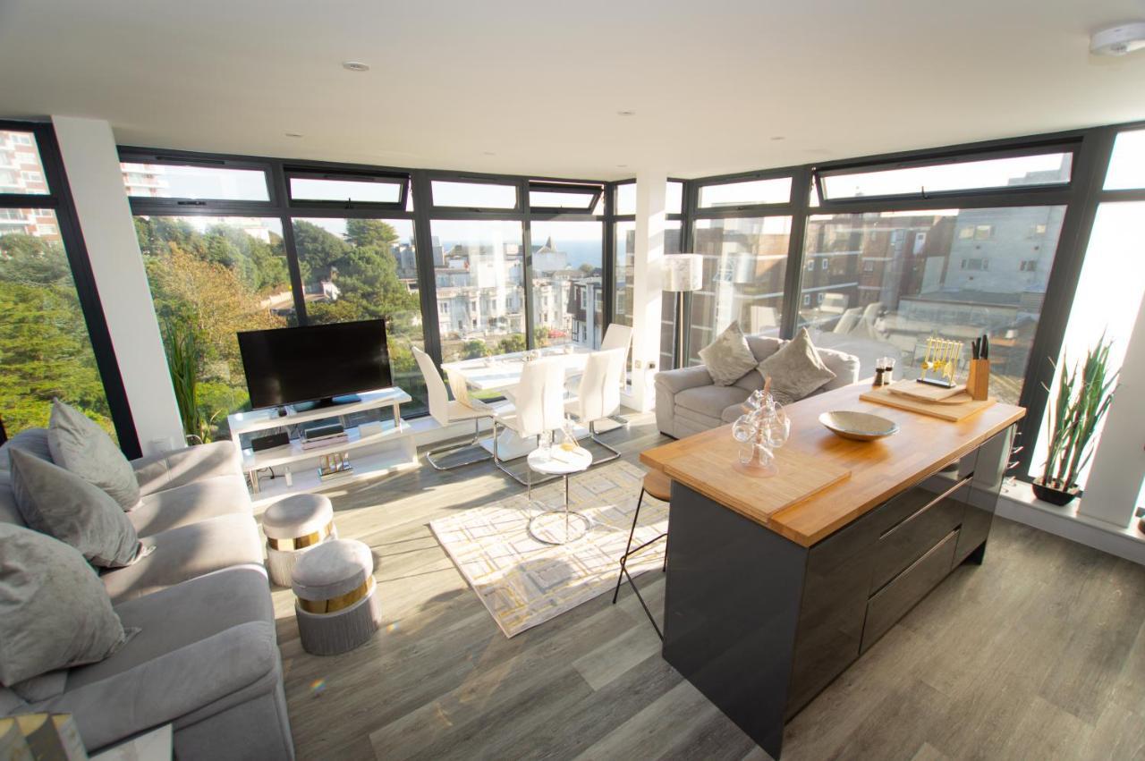 * Panoramic Penthouse With Sea & City Views Bournemouth Kültér fotó