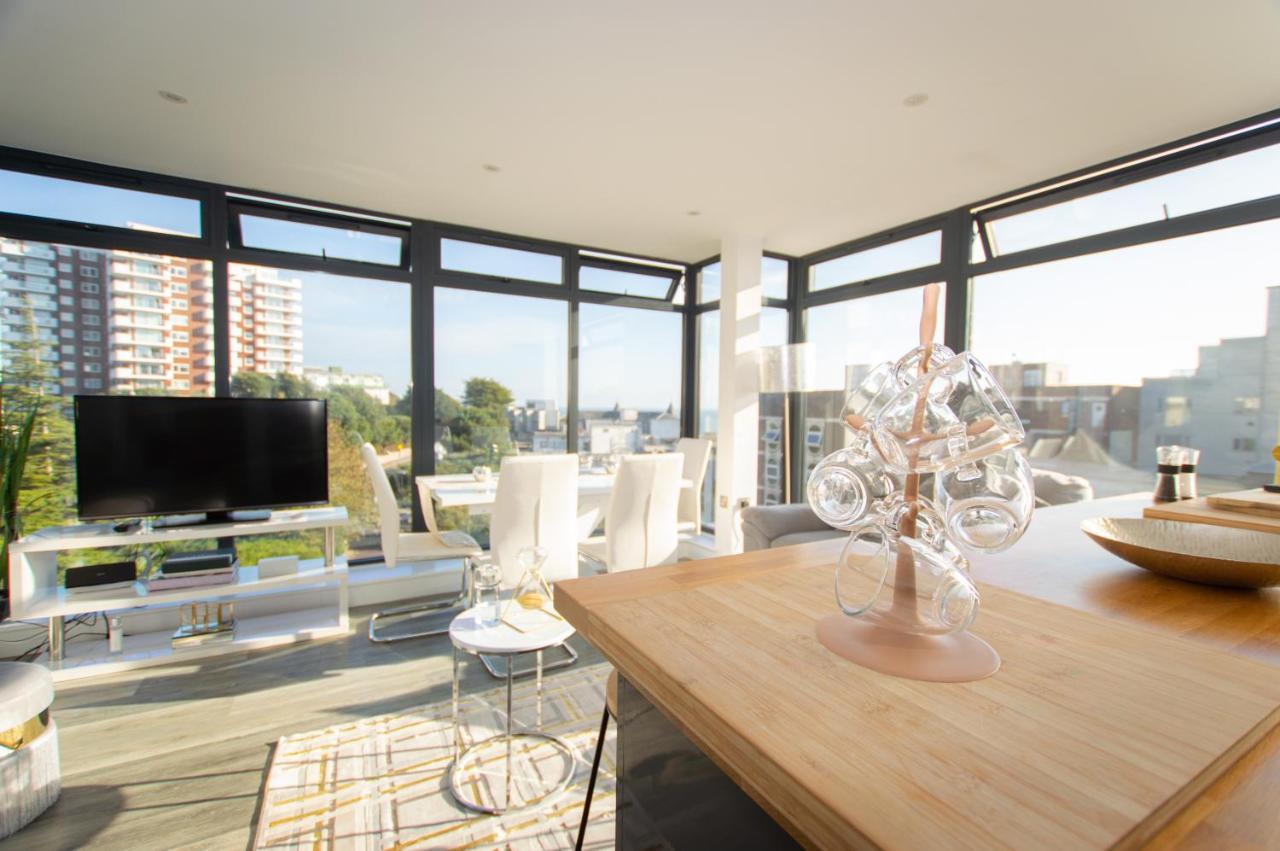 * Panoramic Penthouse With Sea & City Views Bournemouth Kültér fotó