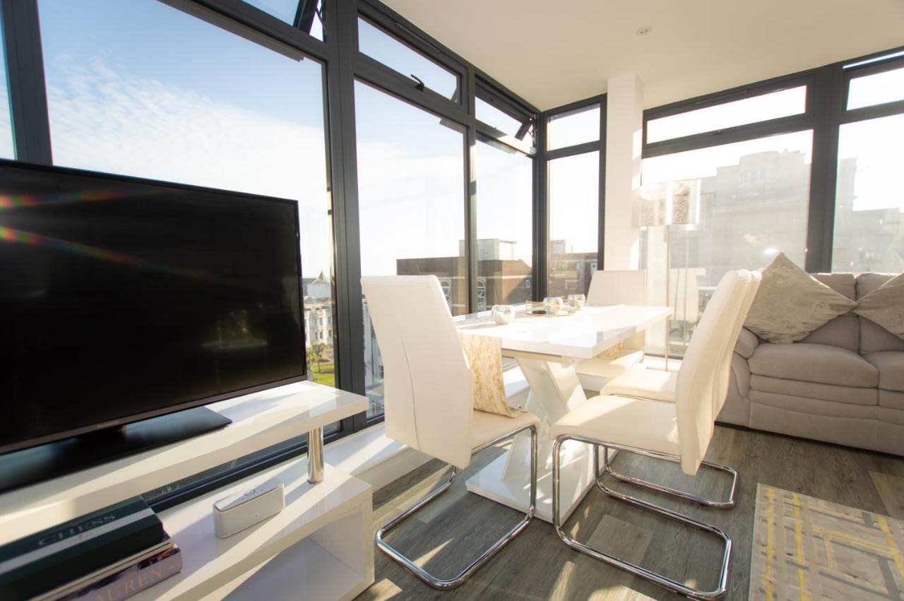 * Panoramic Penthouse With Sea & City Views Bournemouth Kültér fotó